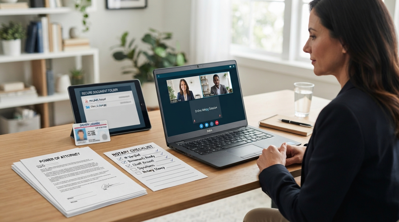 Preparing legal documents for remote online notarization
