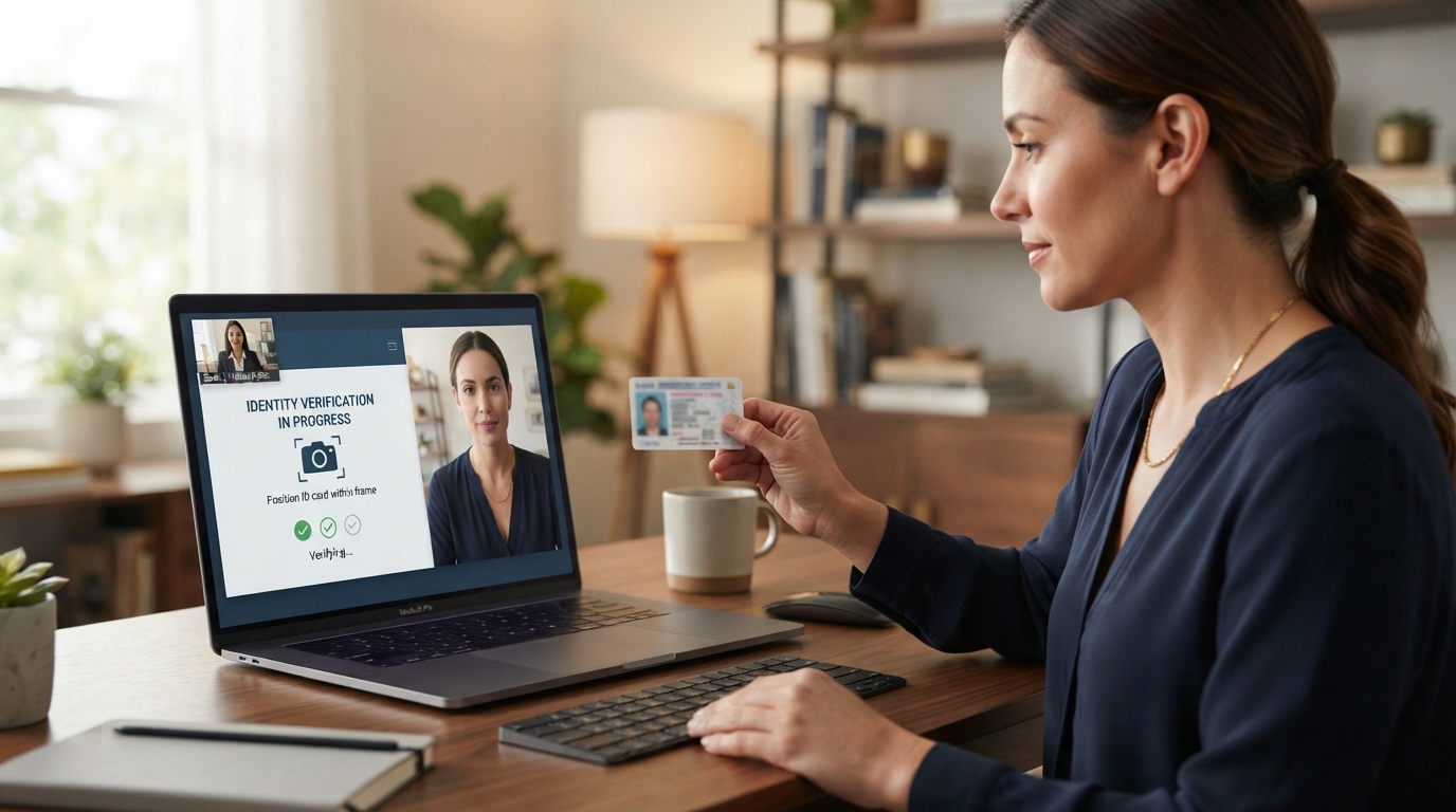 Remote online notarization identity verification before signing